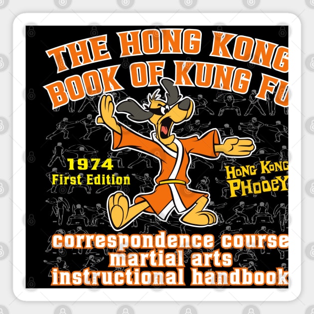 Hong Kong Phooey Kung Fu Manual Magnet by Alema Art